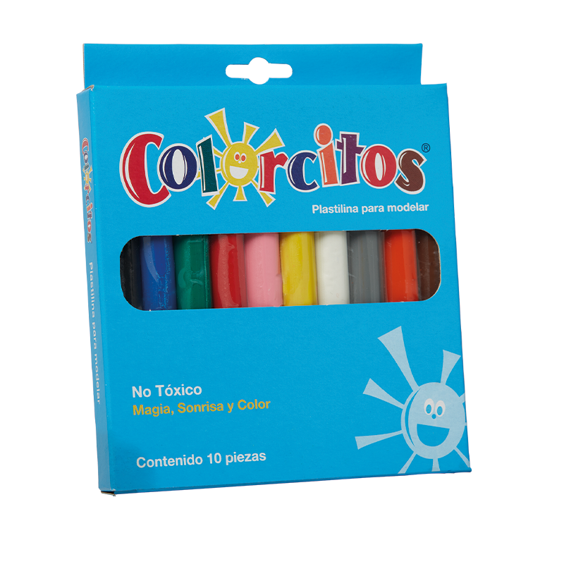 Plastilina Churro Con 10 Colorcitos Pastel - Mariposa