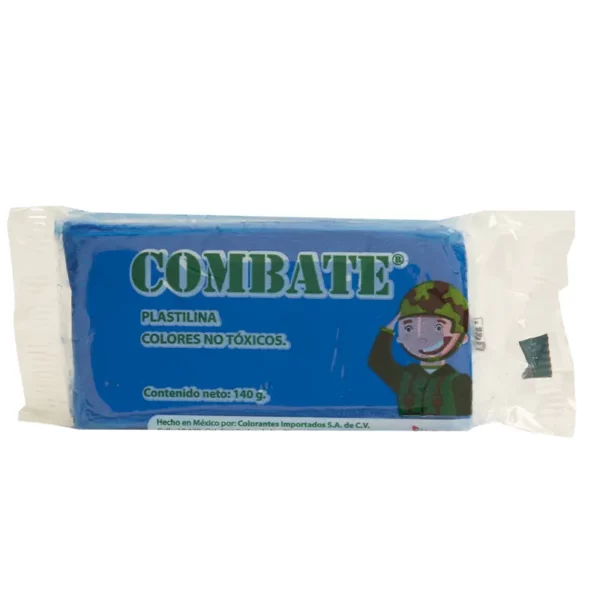 Plastilina Combate Barra Azul Brillante