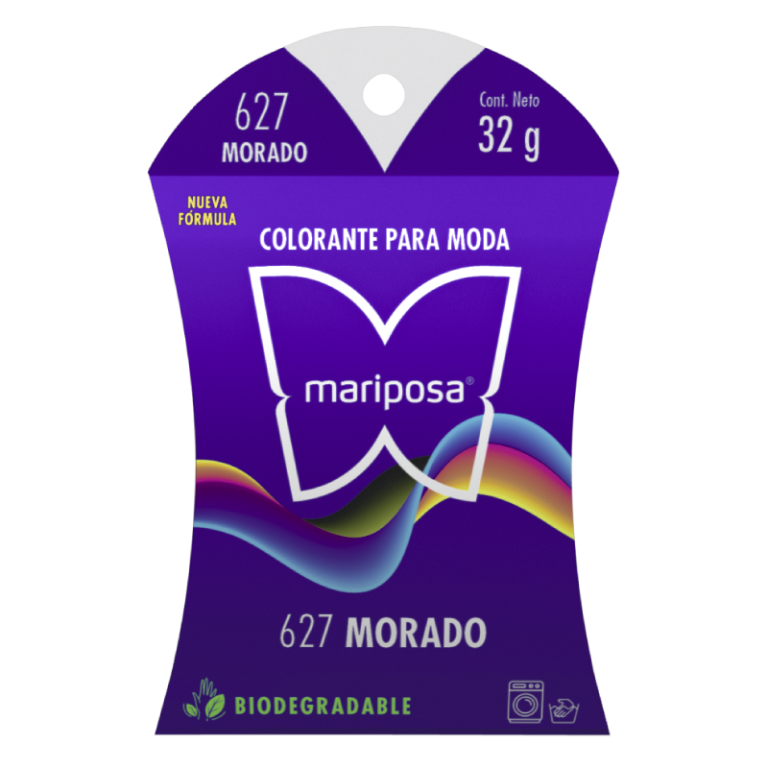 Colorante Para Ropa Cristales Mariposa Morado Mariposa