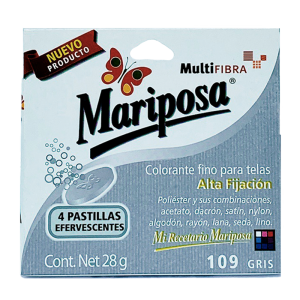 Colorante Para Ropa Mariposa Multifibra Negro 101 - Mariposa