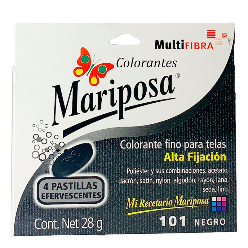 Mariposa 101 Negro -