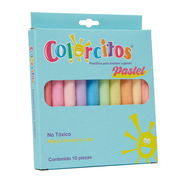Plastilina Churro Con 10 Colorcitos Pastel - Mariposa