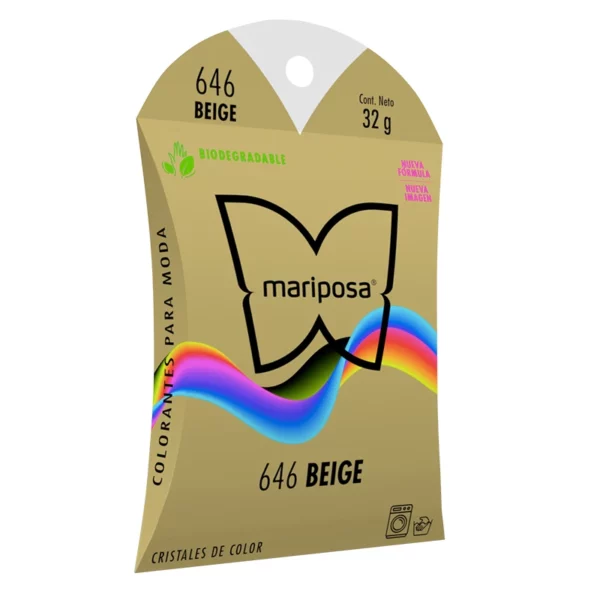Colorante Para Ropa Cristales Mariposa Beige 646