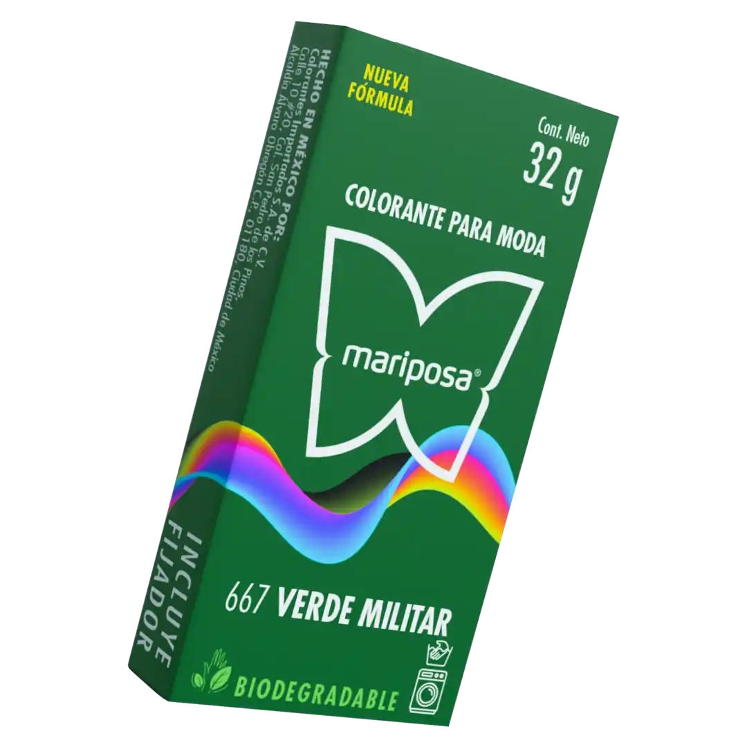 Colorante Mariposa verde