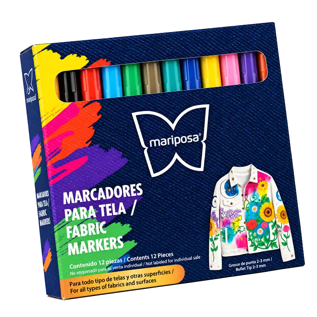 Marcadores para tela Mariposa